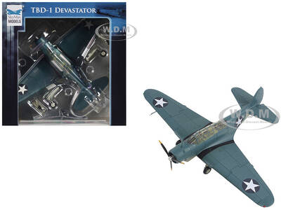 Douglas TBD-1 Devastator Bomber Aircraft Battle of Midway, Lt Cdr EE Lindsey, VT-6, USS Enterprise (1942) United States Nav...