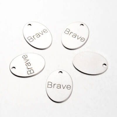 Non-Tarnish Spray Painted Stainless Steel Pendants