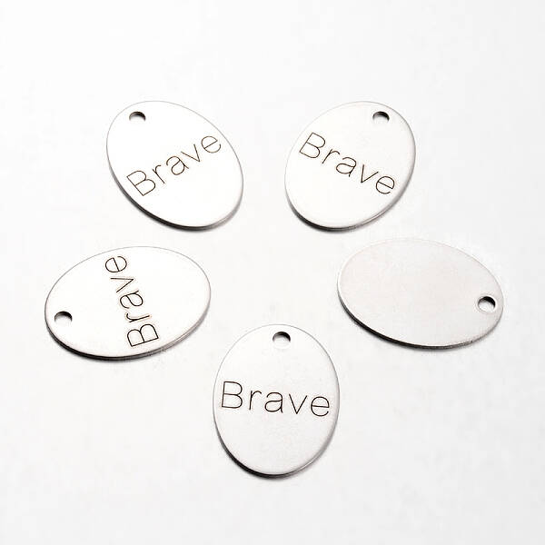 Non-Tarnish Spray Painted Stainless Steel Pendants