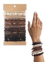 Boho Style Beaded Hair Tie, Colorblock Hair Tie, Fashion Hair Accessories Sets for Women & Girls, Minimalist Summer Rubber Ba...