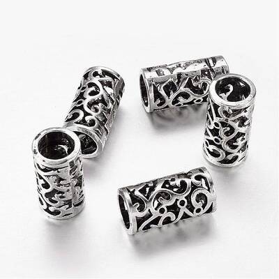 Antique Silver Alloy European Beads