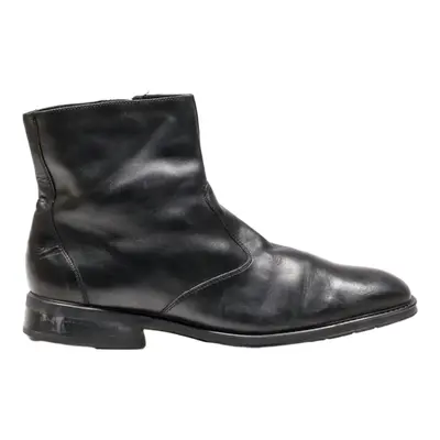 SALAMANDER Ankle Boots Black Leather Mens UK 9.5