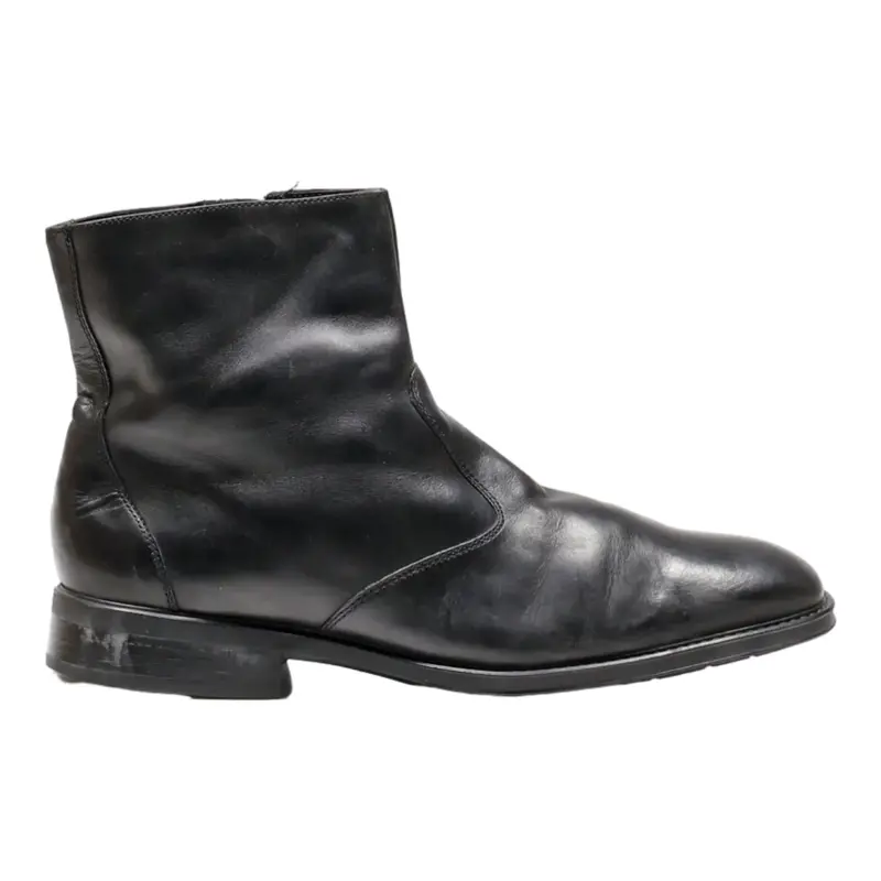 SALAMANDER Ankle Boots Black Leather Mens UK 9.5