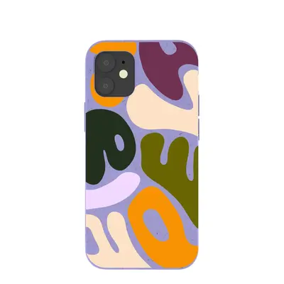 Lavender Alphabet Soup iPhone 12 Mini Case