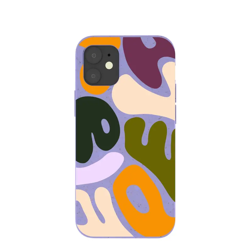 Lavender Alphabet Soup iPhone 12 Mini Case