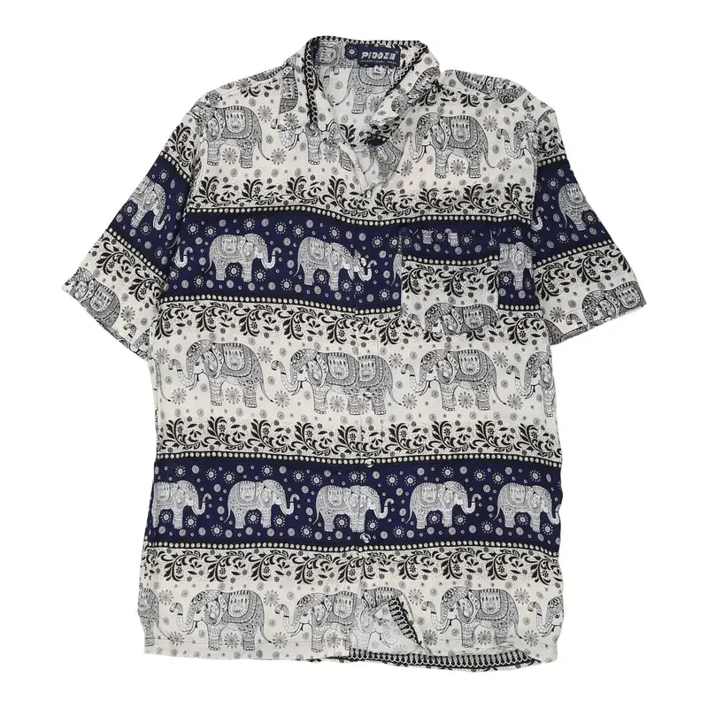 Pidoza Short Sleeve Shirt - XL White Cotton