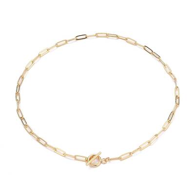 Brass Paperclip Chain Necklaces