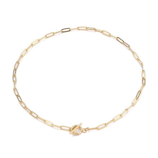 Brass Paperclip Chain Necklaces