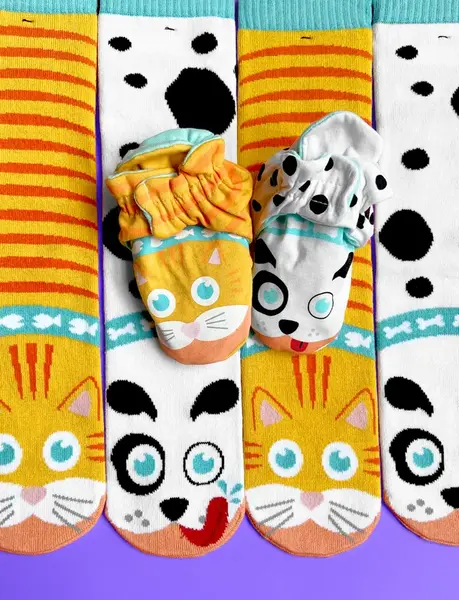 WELCOME TINY HUMAN! NEW PARENTS + BABY PETS GIFT BUNDLE | Booties: 12-18 MONTHS | Socks: (2) ADULT LARGE