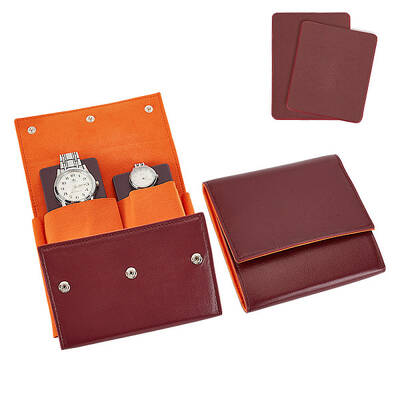 Portable PU Leather Single Watch Pouch Storage Bags