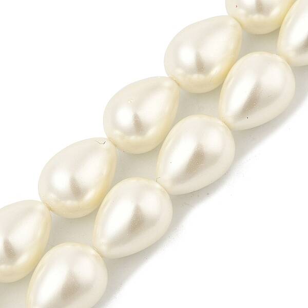 Teardrop Shell Pearl Beads Strands
