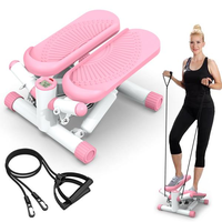 [Fahuac] Springtok Mini Steppers for Exercise at Home,Stair Stepper with Resistance Bands with Quiet Design, Portable Fitness...