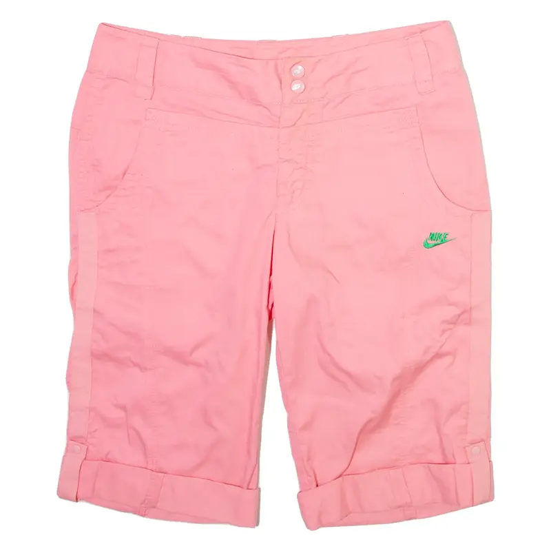 NIKE Womens Casual Shorts Pink UK 10 W30