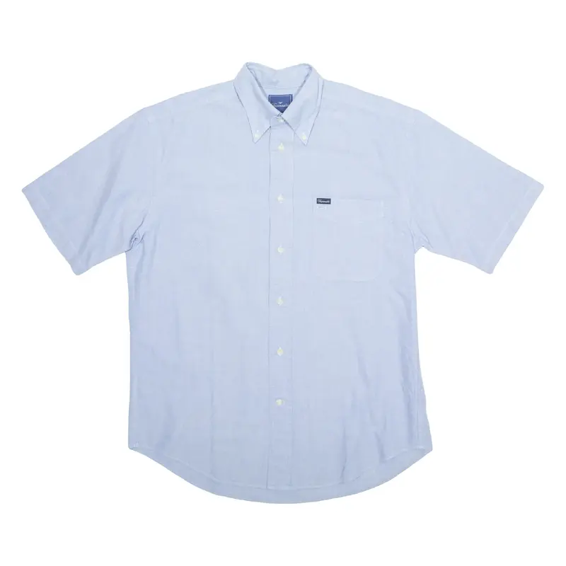 FACONNABLE Mens Plain Shirt Blue M