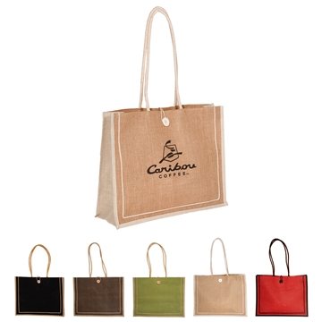 50 Promotional Milan Jute Tote Bag - Eco-Responsible & Compostable