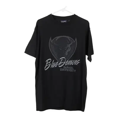 Jansport Graphic T-Shirt - Medium Black Cotton Blend