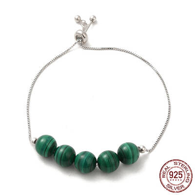 Rhodium Plated 925 Sterling Silver Slider Bracelets