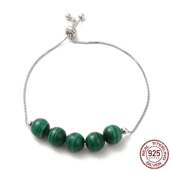 Rhodium Plated 925 Sterling Silver Slider Bracelets
