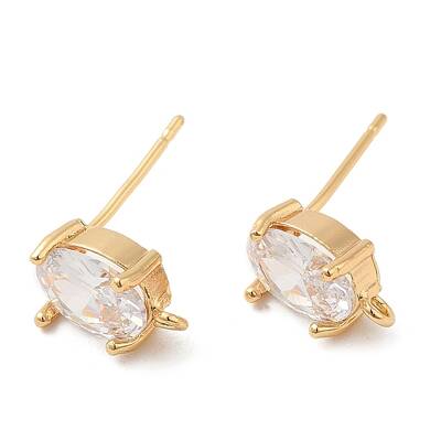 Brass Stud Earring Findings