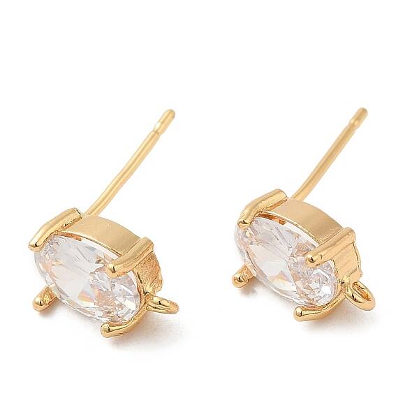 Brass Stud Earring Findings