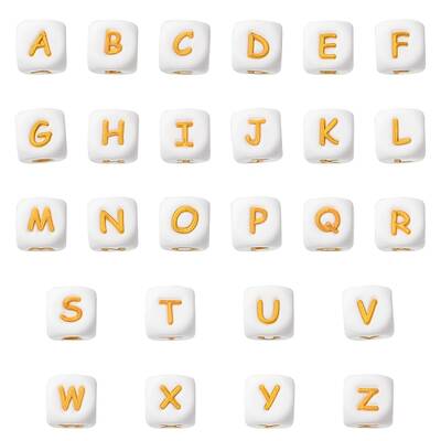 26Pcs 26 Styles Silicone Beads