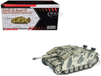 Germany StuG.III Ausf.G Early Production Tank with Schurzen #201 StuG Brigade 242 Italy (1943) NEO Dragon Armor Series 1/72 P...