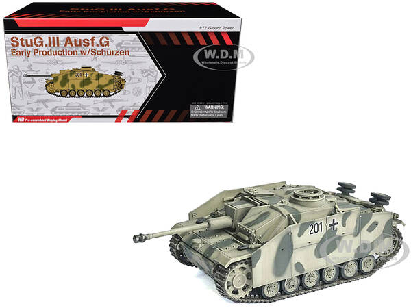 Germany StuG.III Ausf.G Early Production Tank with Schurzen #201 StuG Brigade 242 Italy (1943) NEO Dragon Armor Series 1/72 P...