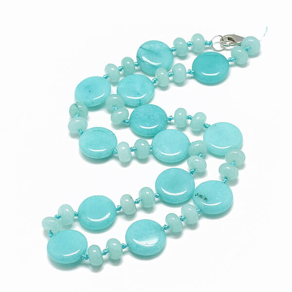Natural White Jade Beaded Necklaces