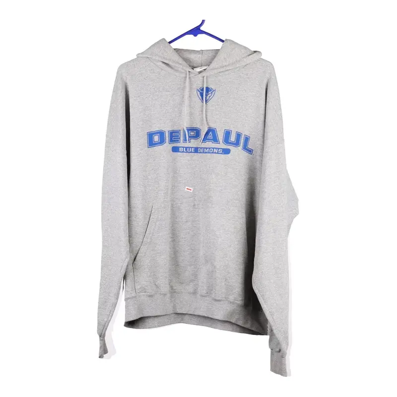 DePaul Blue Demons Champion College Hoodie - 2XL Grey Cotton