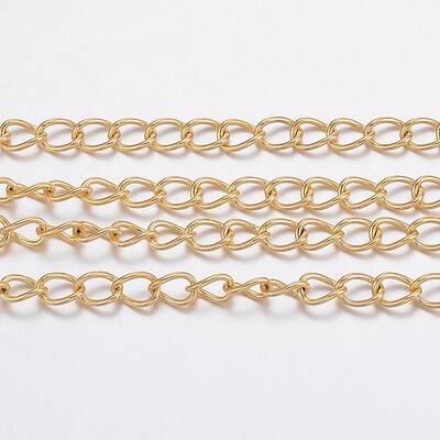3.28 Feet Ion Plating(IP) 304 Stainless Steel Curb Chains