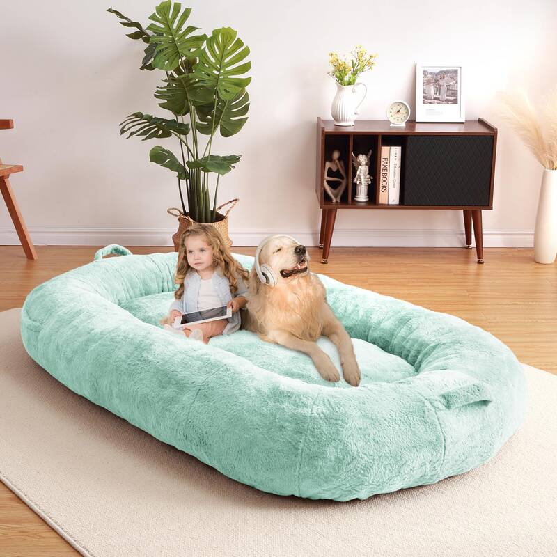 Garvee Giant Dog Bed for People, Washable & Plush Human Sized Dog Bed for Men and Women, Large Dog Bed Suitable for Adults, A...