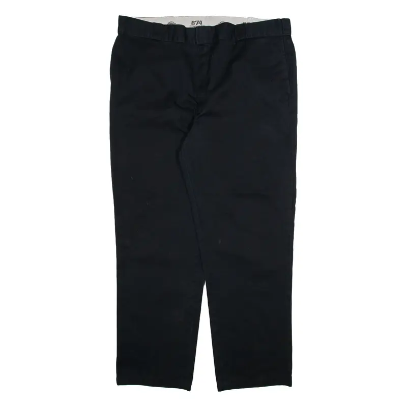 DICKIES 874 Workwear Mens Trousers Black Regular Straight W40 L31