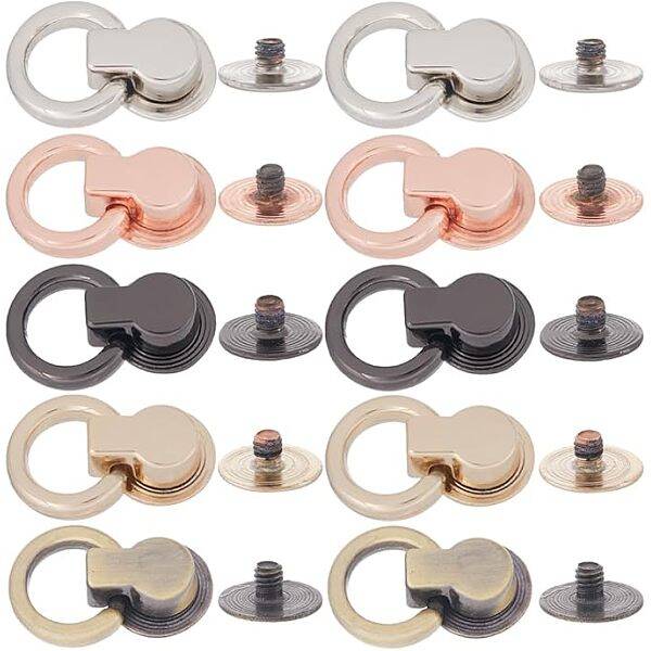 20 Sets 5 Colors Alloy Bag Suspension Clasps