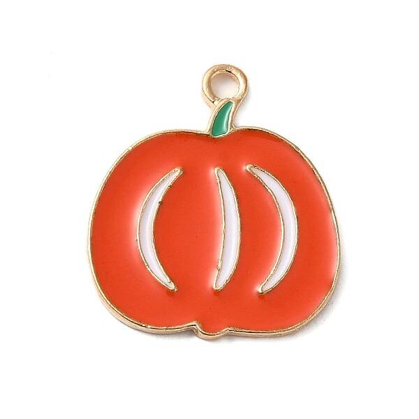 Thanksgiving Day Golden Tone Alloy Enamel Pendants