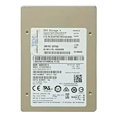IBM 00YY006 | 1.6TB Multi-Level Cell SAS 12Gb/s 2.5-Inch Solid State Drive