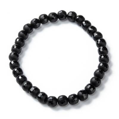 Frosted Glass Beads Stretch Bracelets