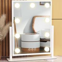 Hollywood Vanity Mirror with Lights: 9/12 Dimmable Bulbs, 3 Color Modes, Smart Touch Control, 360° Rotation, Elegant Decor. ...