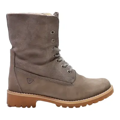 TAMARIS Lace-Up Boots Grey Suede Womens UK 4.5