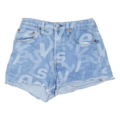 LEVI'S 501 BIG E Womens Denim Shorts Blue Relaxed XS W26