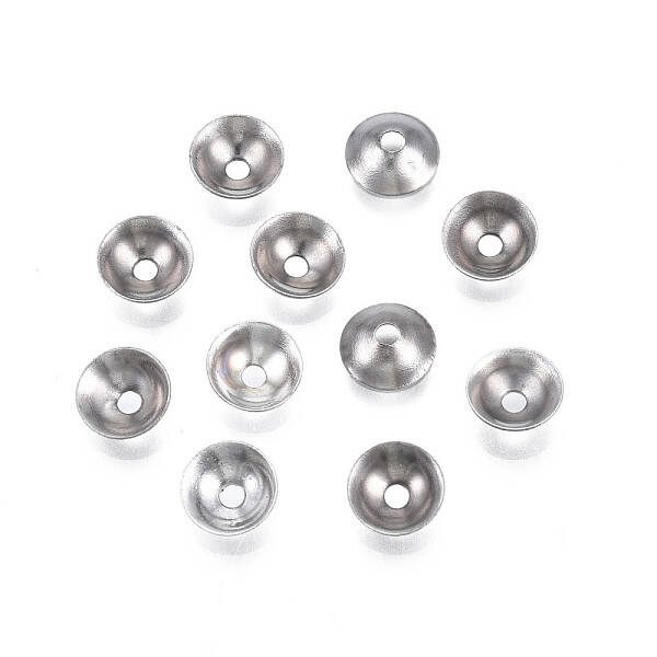 Non-Tarnish 304 Stainless Steel Bead Caps