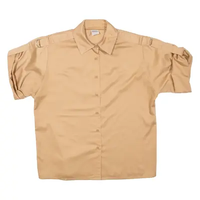 Womens Shirt Brown Collared UK 18