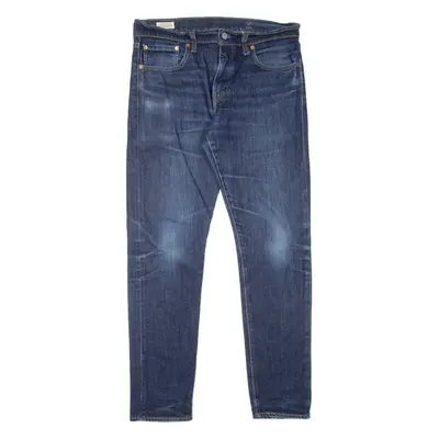 LEVI'S 512 Jeans Premium Mens Blue Slim Tapered Stone Wash W33 L32
