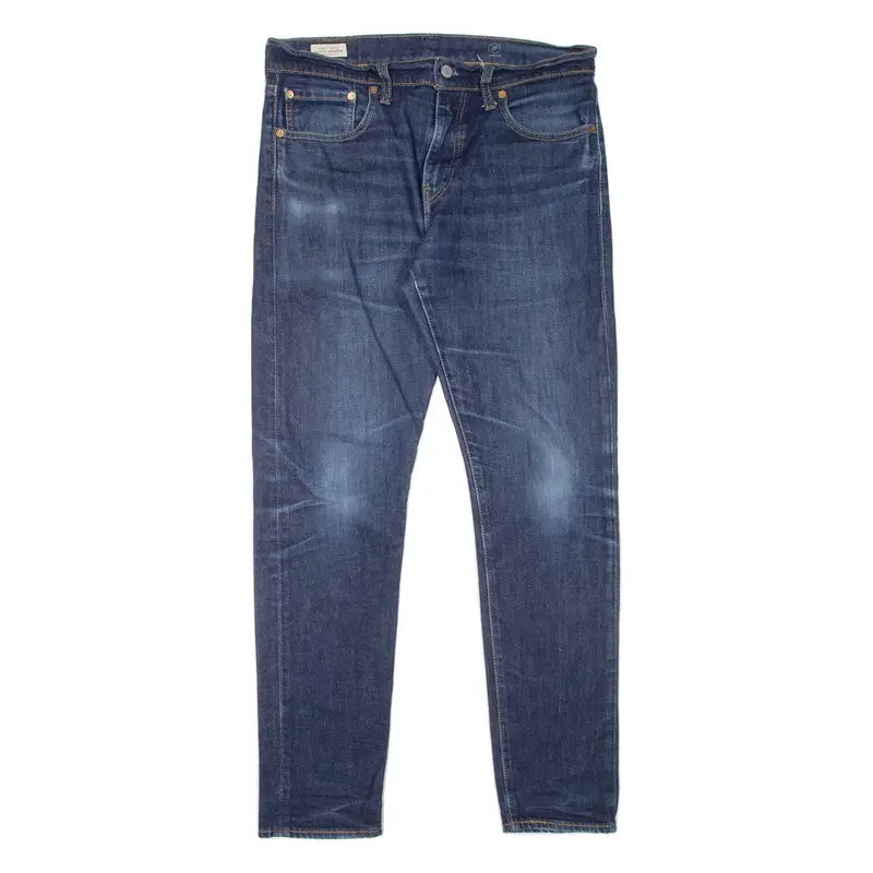 LEVI'S 512 Jeans Premium Mens Blue Slim Tapered Stone Wash W33 L32