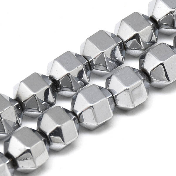 Electroplate Non-magnetic Synthetic Hematite Beads Strands