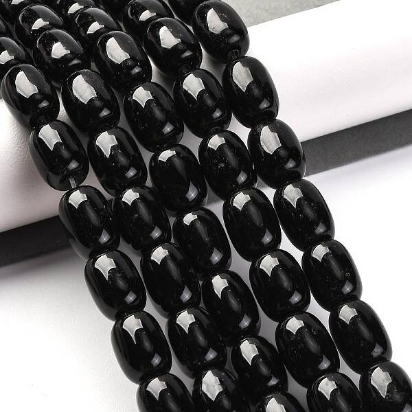 Dyed & Heated Natural Black Onyx Beads Strands