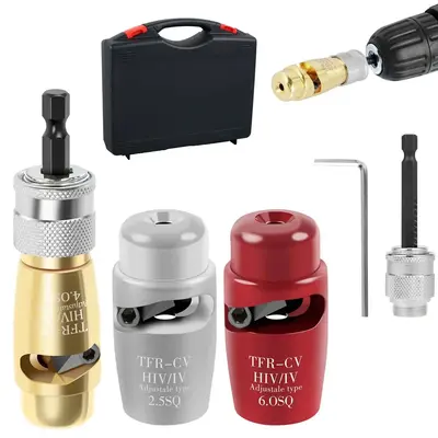 Practical Wire Stripper Set, 5 Counts Wire Stripping Tools with Storage Box, Portable Cable Twisting Stripping Tool, Power...