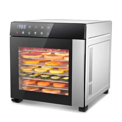 8-Trays Stainless Steel Food Dehydrator Smart Presets Large Capacity 48H Timer BPA Free Jerky Fruit Herbs Snacks Dryer Gift R...
