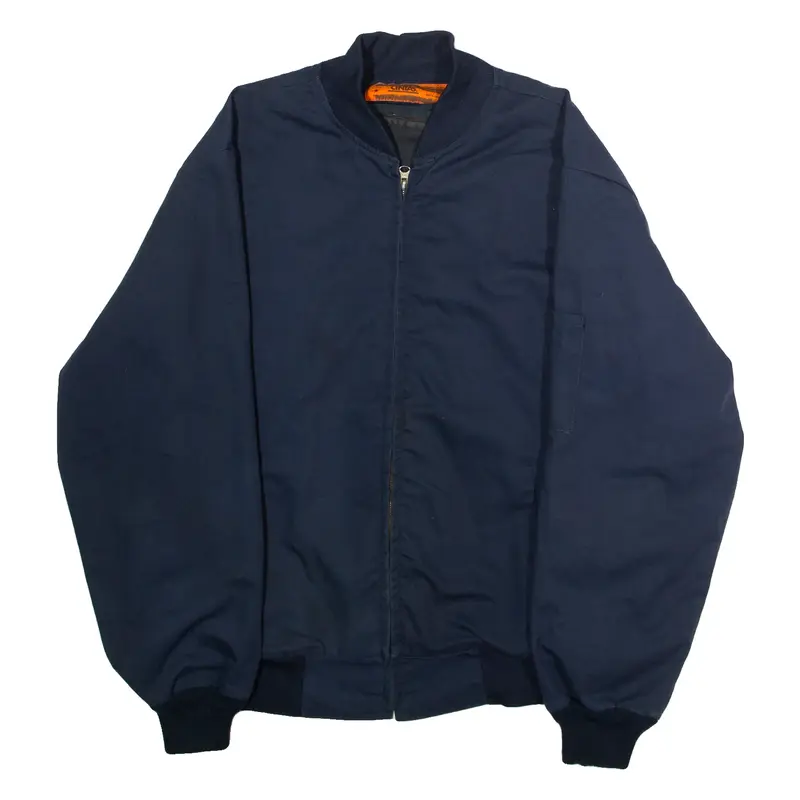 CINTAS Mens Workwear Jacket Blue Twill L