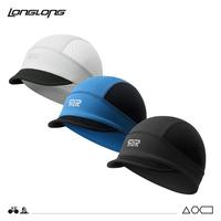 LongLong 2 Pack Breathable Skull Cap Men Cycling Lightweight Sweat Wicking Short Brim Bush Hat Head Wrap Under Helmet Liner f...