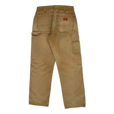 Dickies Carpenter Trousers - 30? Waist Beige Cotton